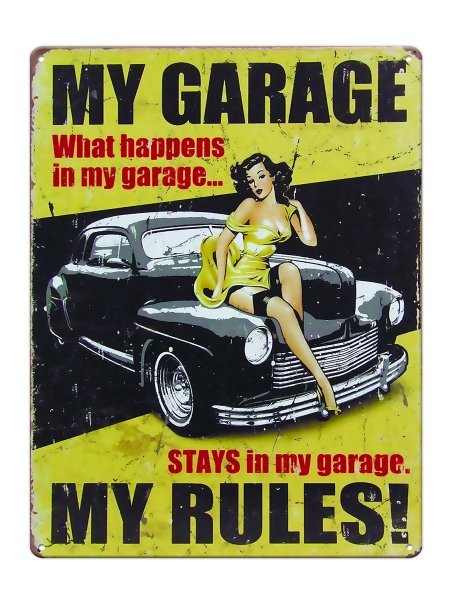 Гаражные таблички в стиле гараж