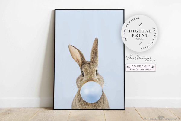 Постеры на стену с кроликами