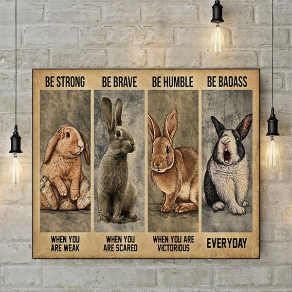 Советский плакат кролики