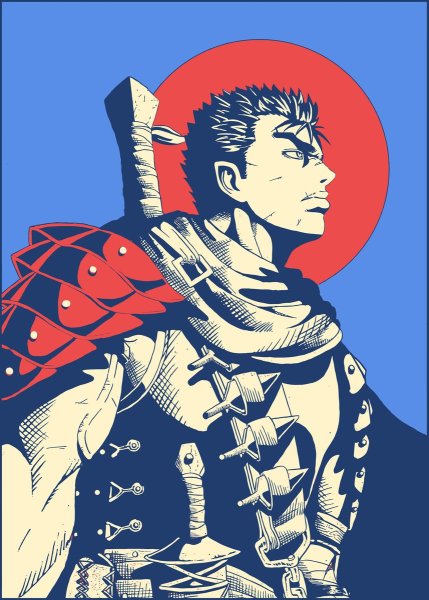 Берсерк плакат аниме