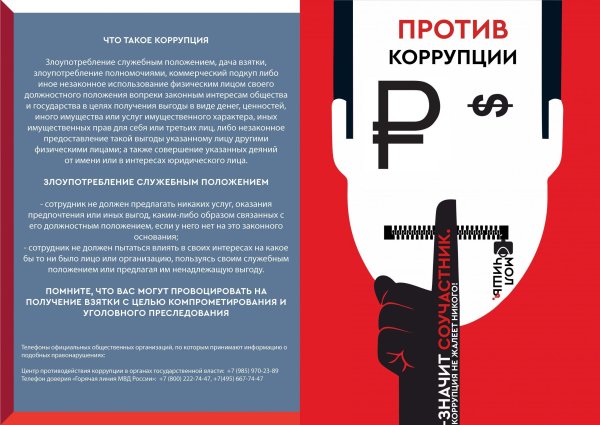 Антикоррупционный плакат