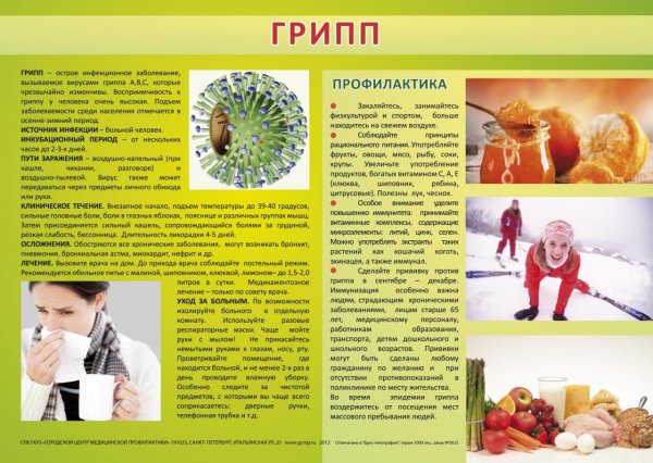 Грипп памятка