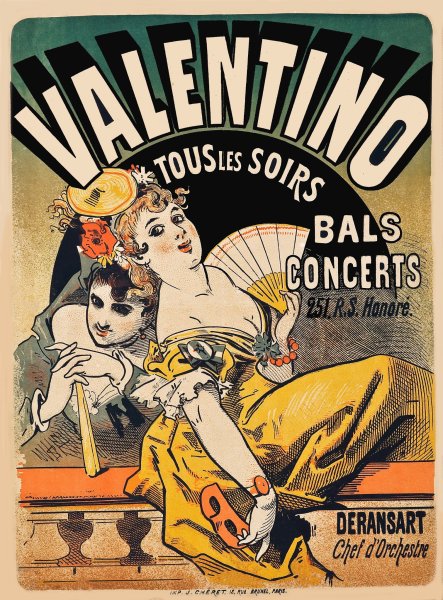 Жюль Шере цветная литография