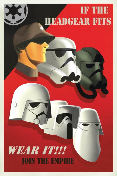Плакат propaganda Star Wars Empire