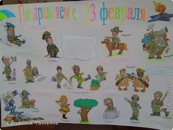 Коллаж на 23 февраля коллегам