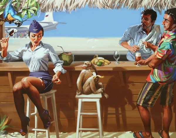 Советский пин ап Валерий Барыкин