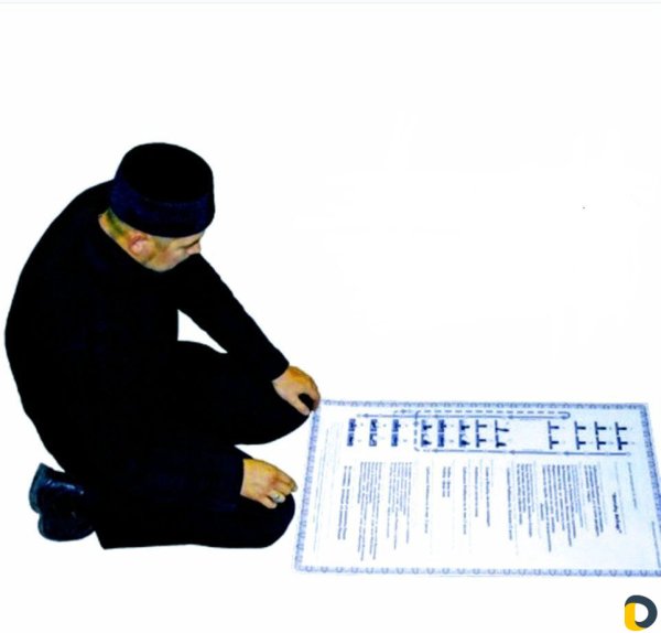 Плакат для обучения намазу