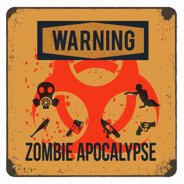 Плакат зомби апокалипсис