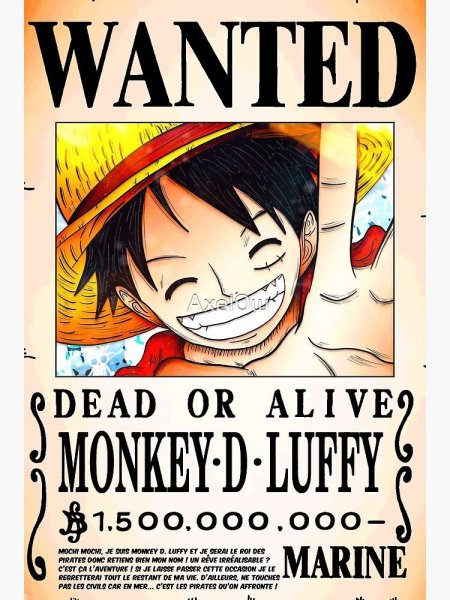 Розыск Луффи 1500000000 Ван
