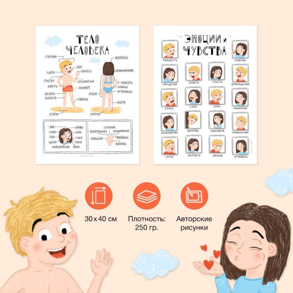 Карточки с изображением эмоций