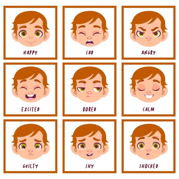 Раздаточные карточки эмоции