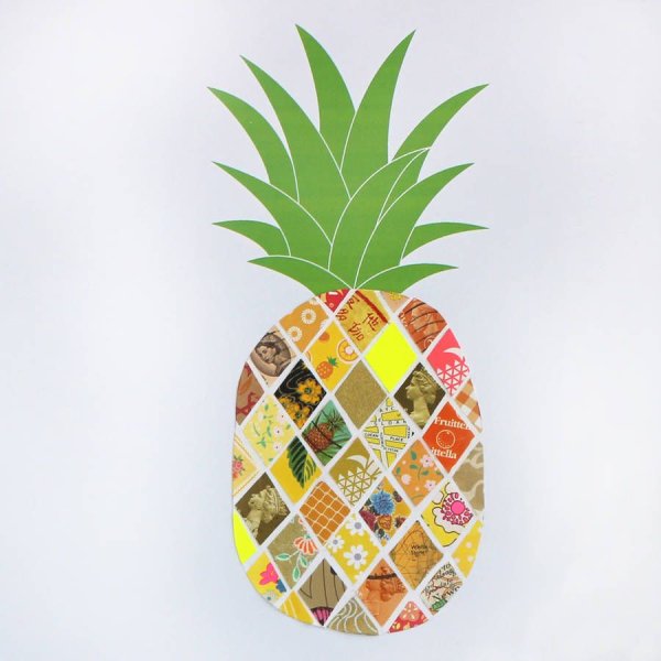 Картины в рамке ананас