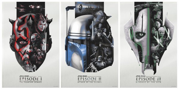 Постер белый Звёздные войны