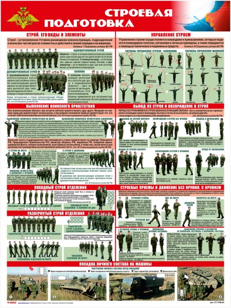 Стенд строевая подготовка