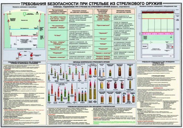 Требования безопасности при стрельбе из стрелкового оружия плакат