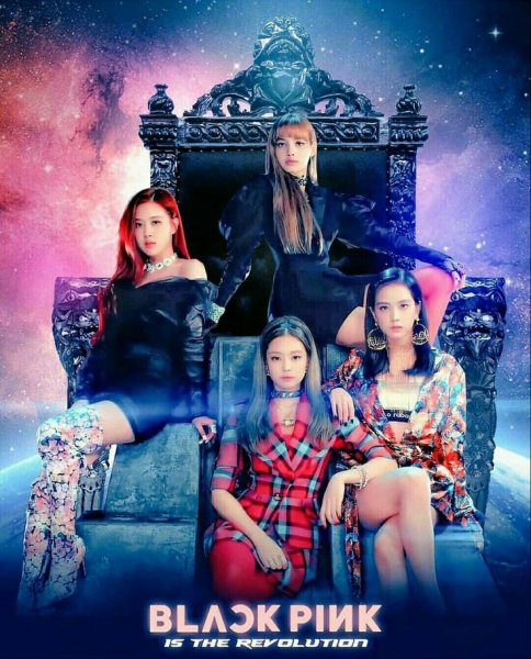 Группа Блэк Пинк постар