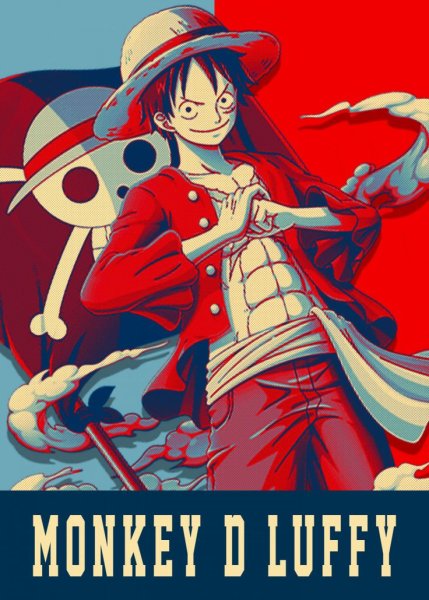 Монки д Луффи плакат