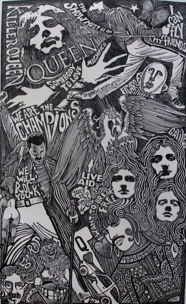 Постеры группы куин