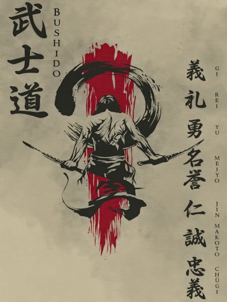 Бусидо путь воина Самурай иероглифы