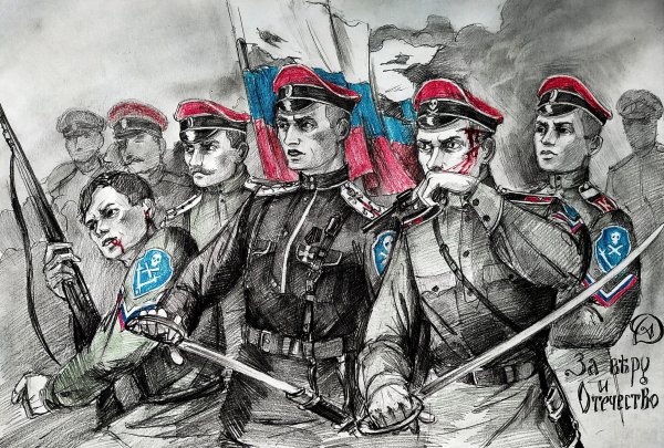 Плакаты белогвардейские - гениальная горилла Ленин