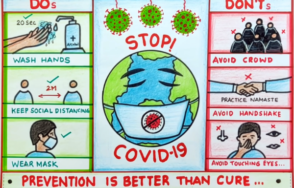 Плакат на тему стоп ковид