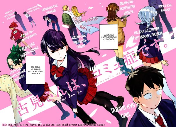 У Коми Сан проблемы с общением Манга