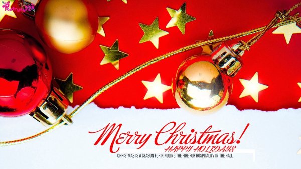 Обложка для презентации Merry Christmas