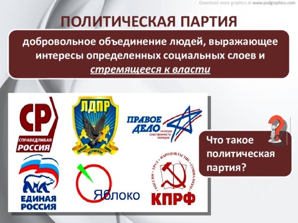 Политические партии и движения