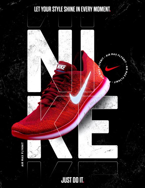 Рекламные постеры найк