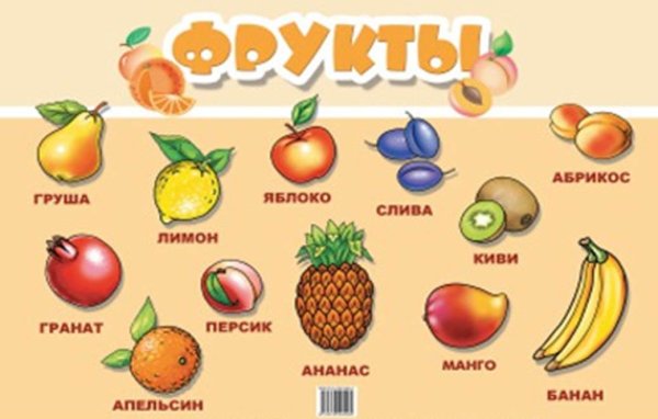 Наглядное пособие. Фрукты