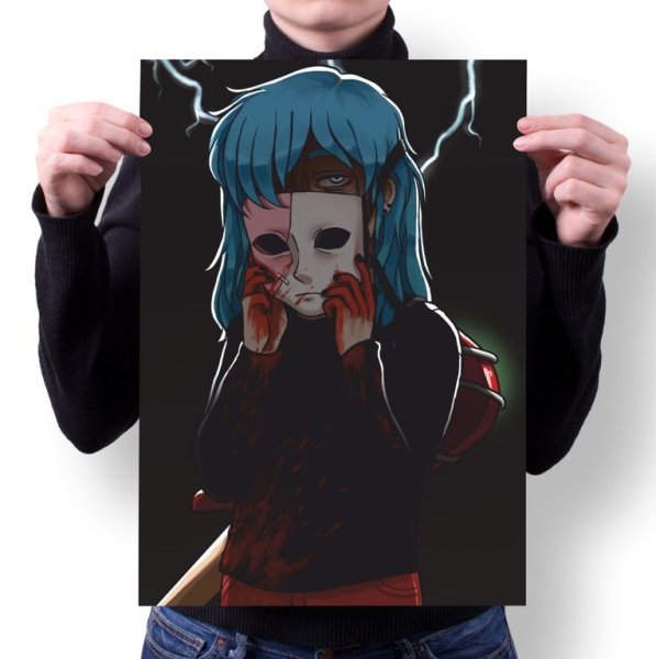 Салли фейс чб плакаты