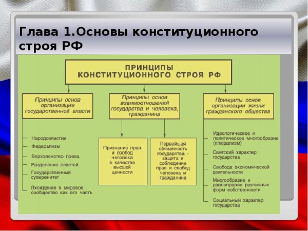 Принципы конституционного строя Российской Федерации таблица