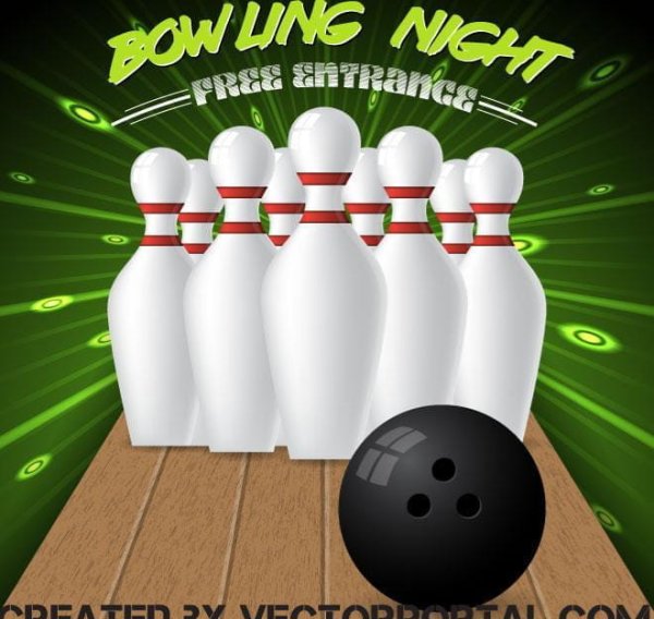 Флаер дизайн для боулинга