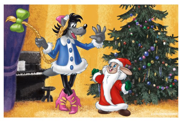 Новогодние герои мультфильмов