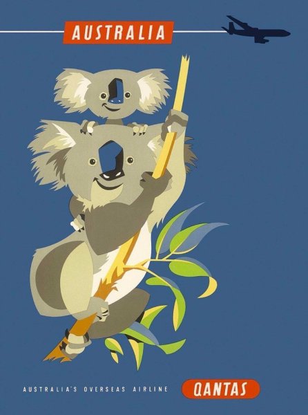 Художественный плакат на тему Австралия