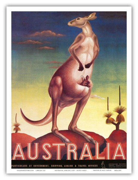 Старые плакаты Австралия