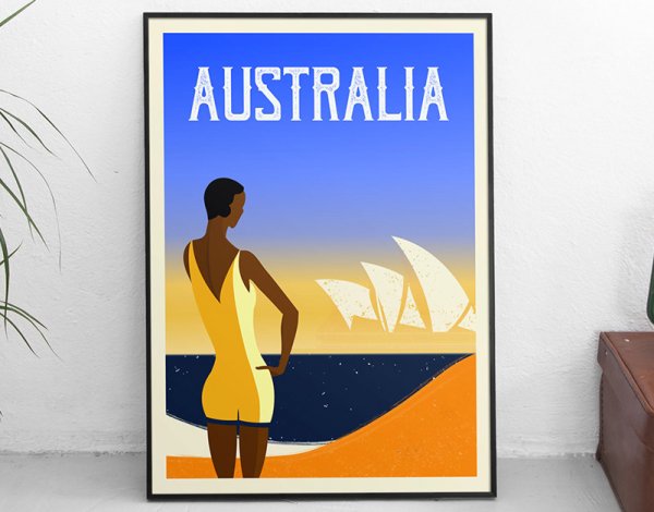 Постер Австралия вертикально