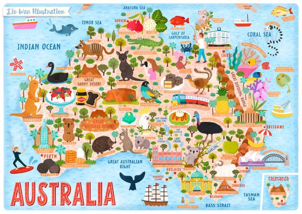 Плакат Австралия в школу