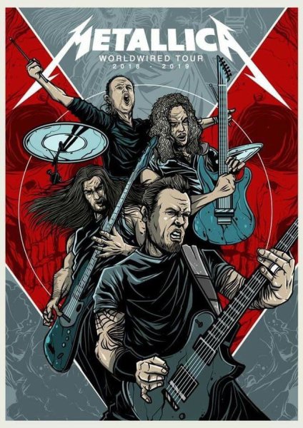 Metallica рок постеры