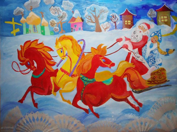 Рисунки на новый год