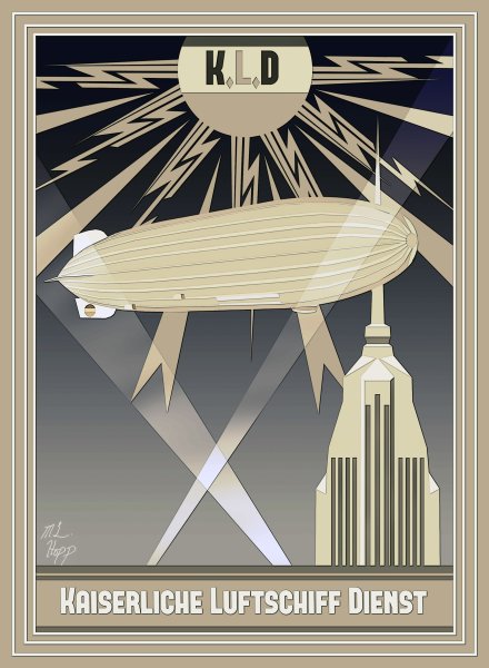 Ар деко рекламный плакат