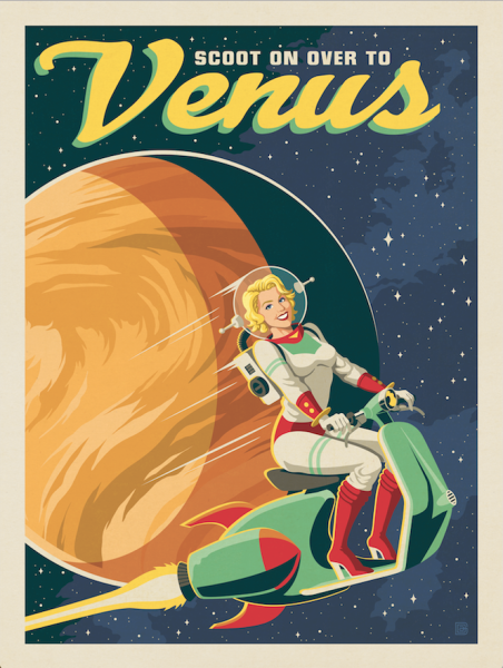 Ретрофутуристичекский плакат