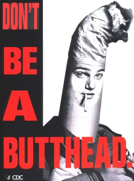 Рекламные плакаты о пользе курения