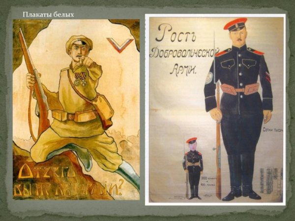 Контрреволюция плакат белогвардеец