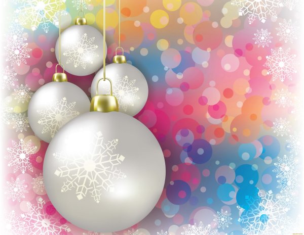 Новогодний векторный фон