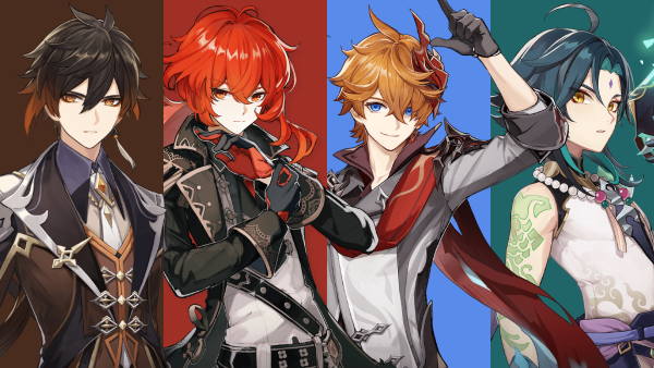 Геншин Импакт персонажи мальчики