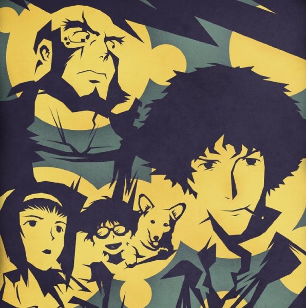 Ковбой Бибоп аниме Постер