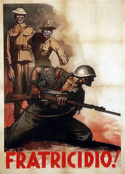 Итальянские пропагандистские плакаты второй мировой