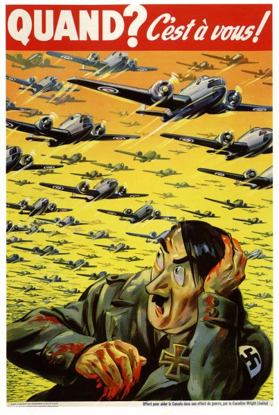 Немецкий агитационный плакат времен второй мировой войны