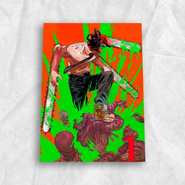 Человек бензопила плакат Макима